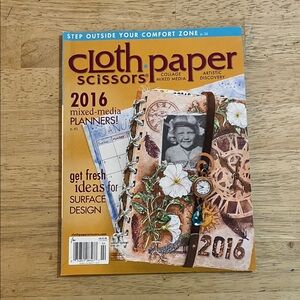 Cloth Paper Scissors Magazine January/February 2016